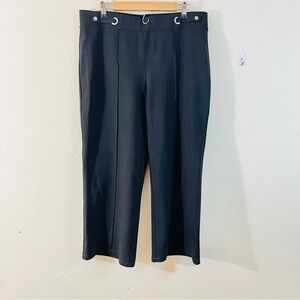 89th & Madison Pull On Pants Women XL Stretch Hi-Rise Preppy Career Wide Leg